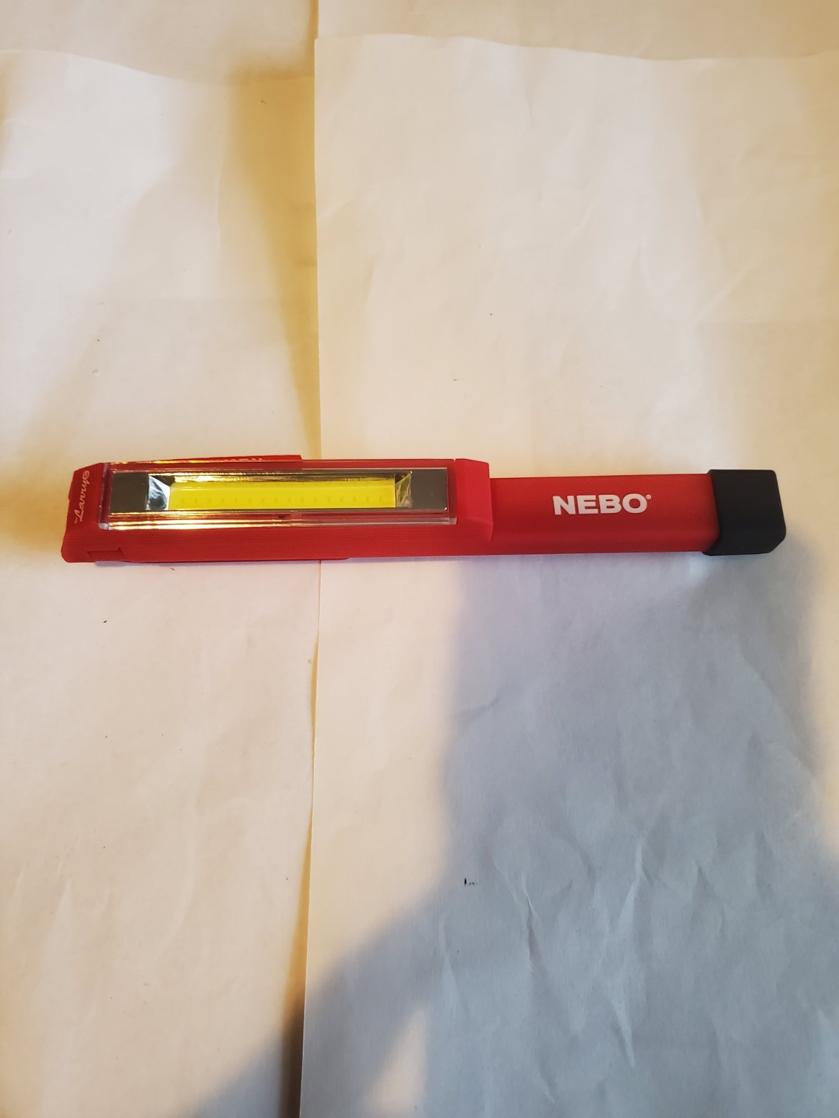 NEW RED NEBO LARRY 6327 MAGNETIC SWIVEL CLIP FLASHLIGHT LIGHT