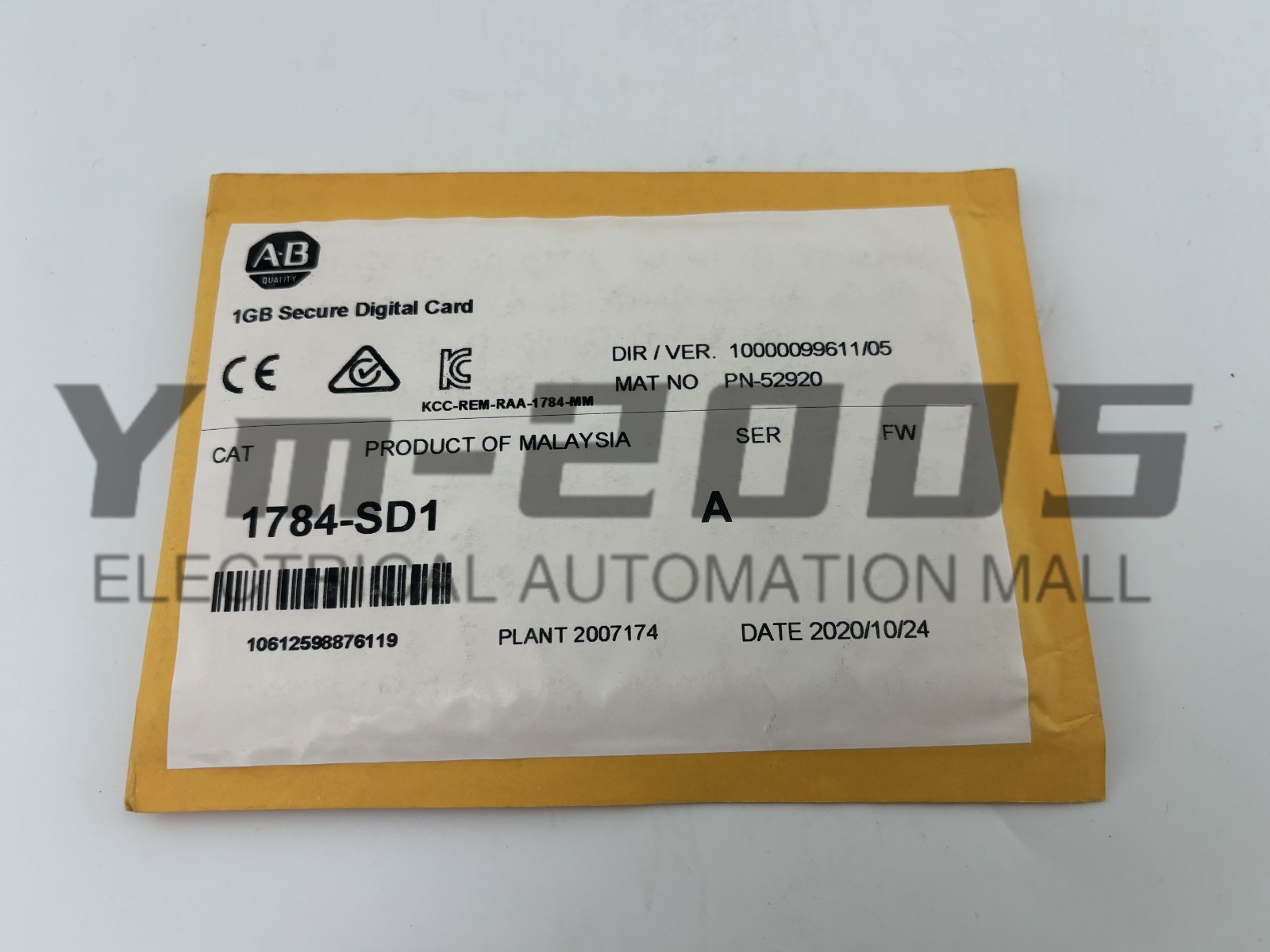 NEW Allen Bradley 1784-SD1 Controllogix Secure Digital Card