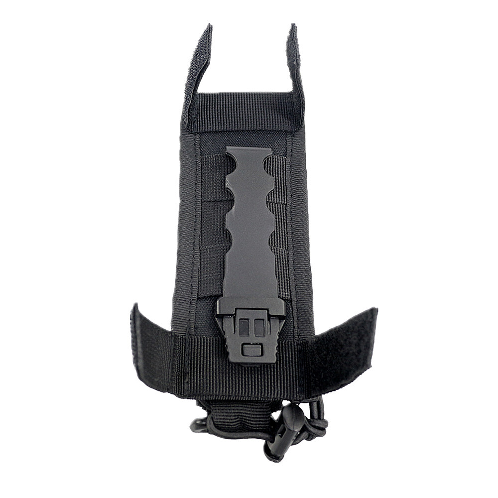 US Tactical MOLLE Open Top Flashlight Holster for Vertical & Horizontal Carrying