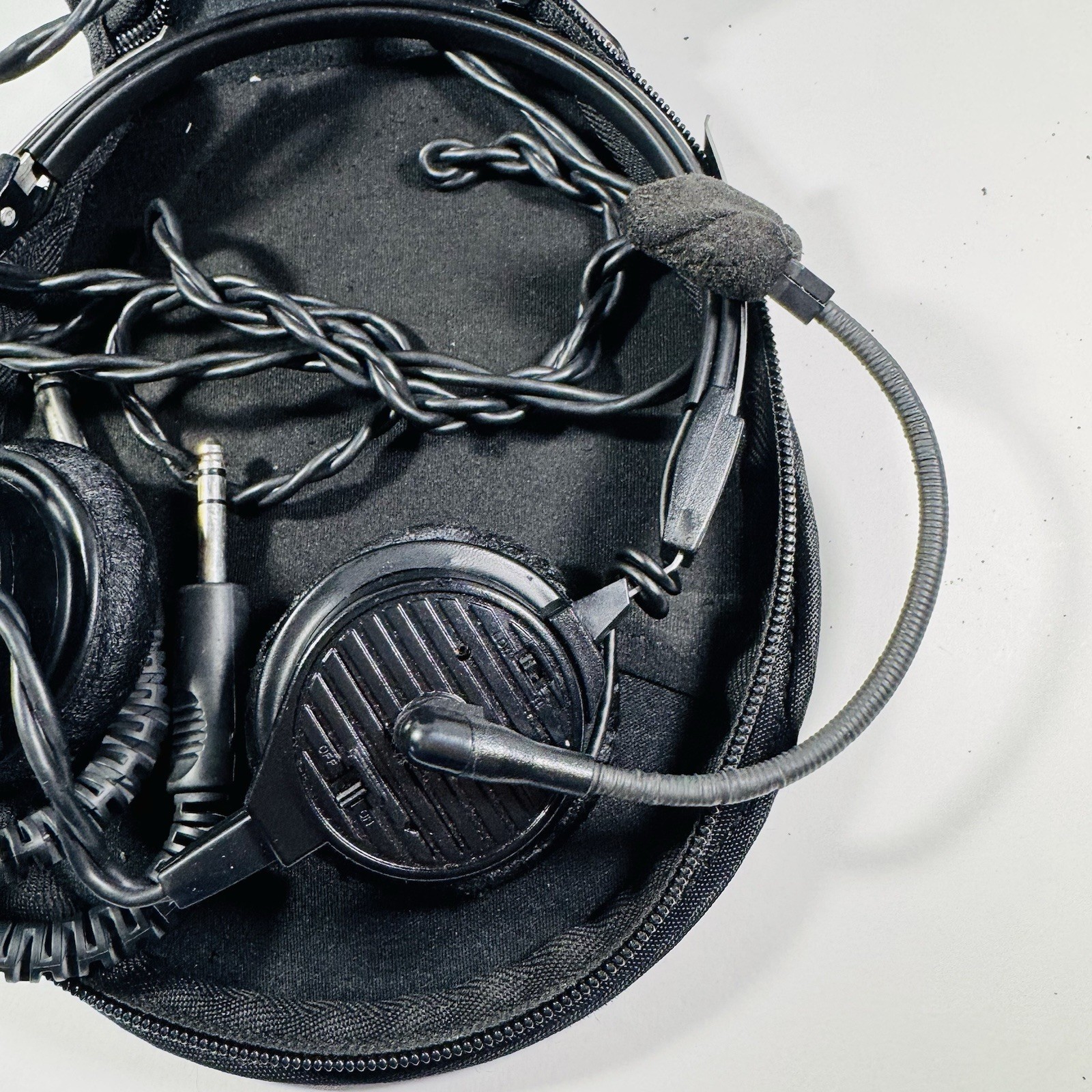Telex Airman 850 ANR Dual Plug Aviation Headset READ!!!