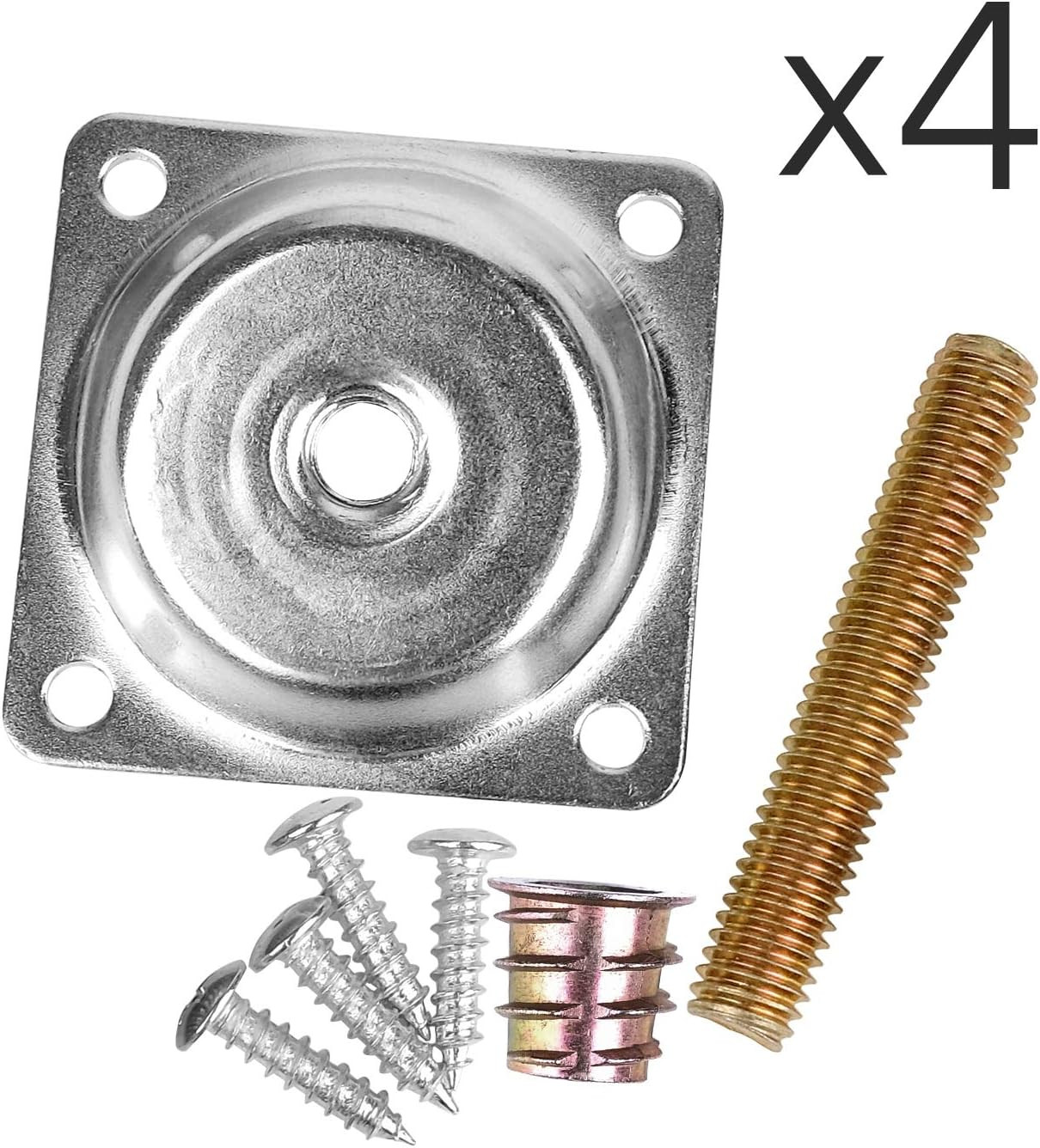 14 Degree Angled Leg Mounting Plates Furniture Table Leg Attachment Plates Brack