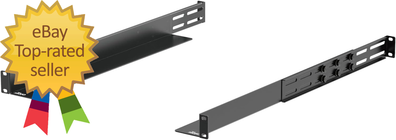 1U Universal Rack Mount Rails 4 Post Server Rack Shelf Rail with 20 9 32 Adjusta