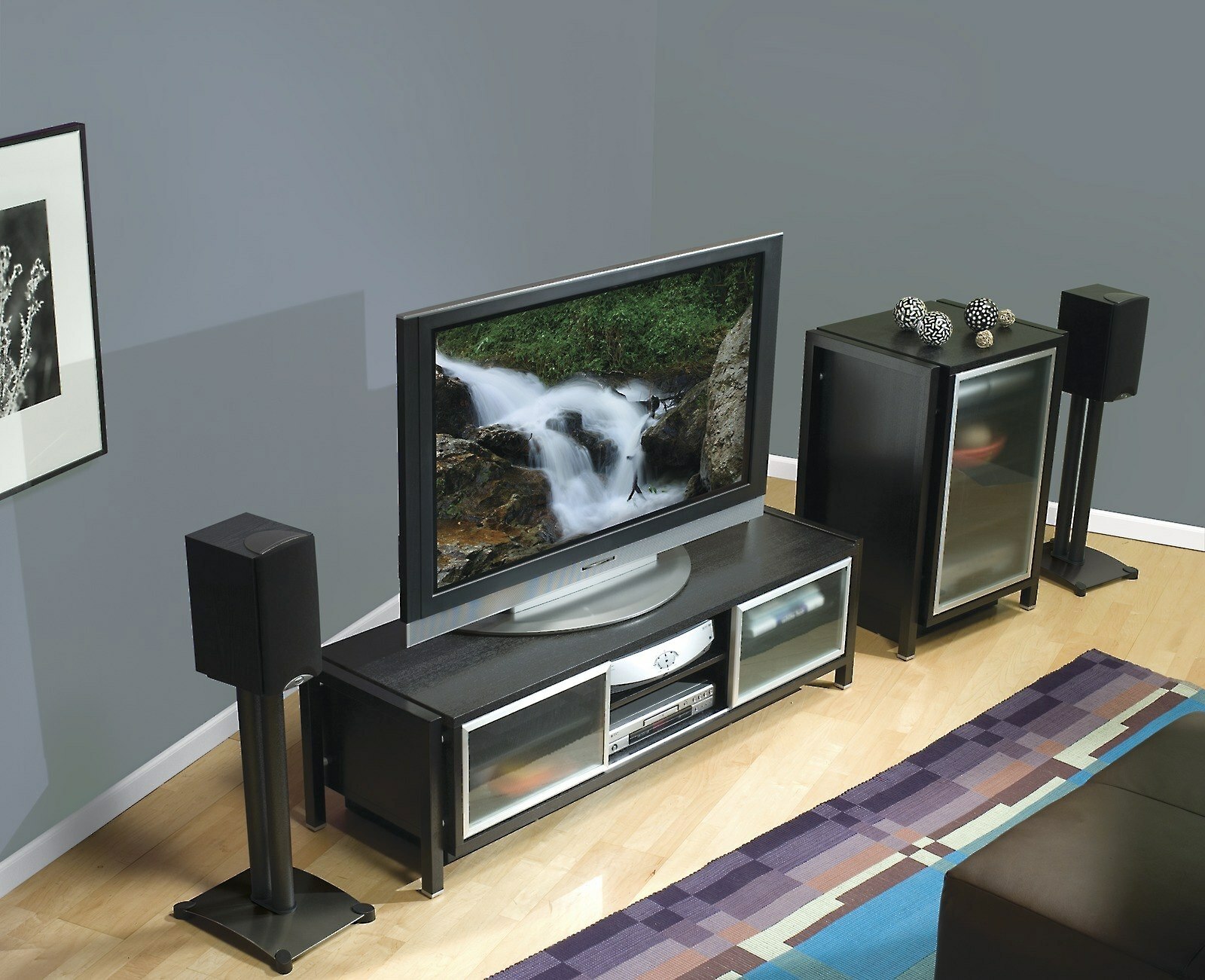 Sanus SF34-B1 Black Pair 34" Speaker Stands