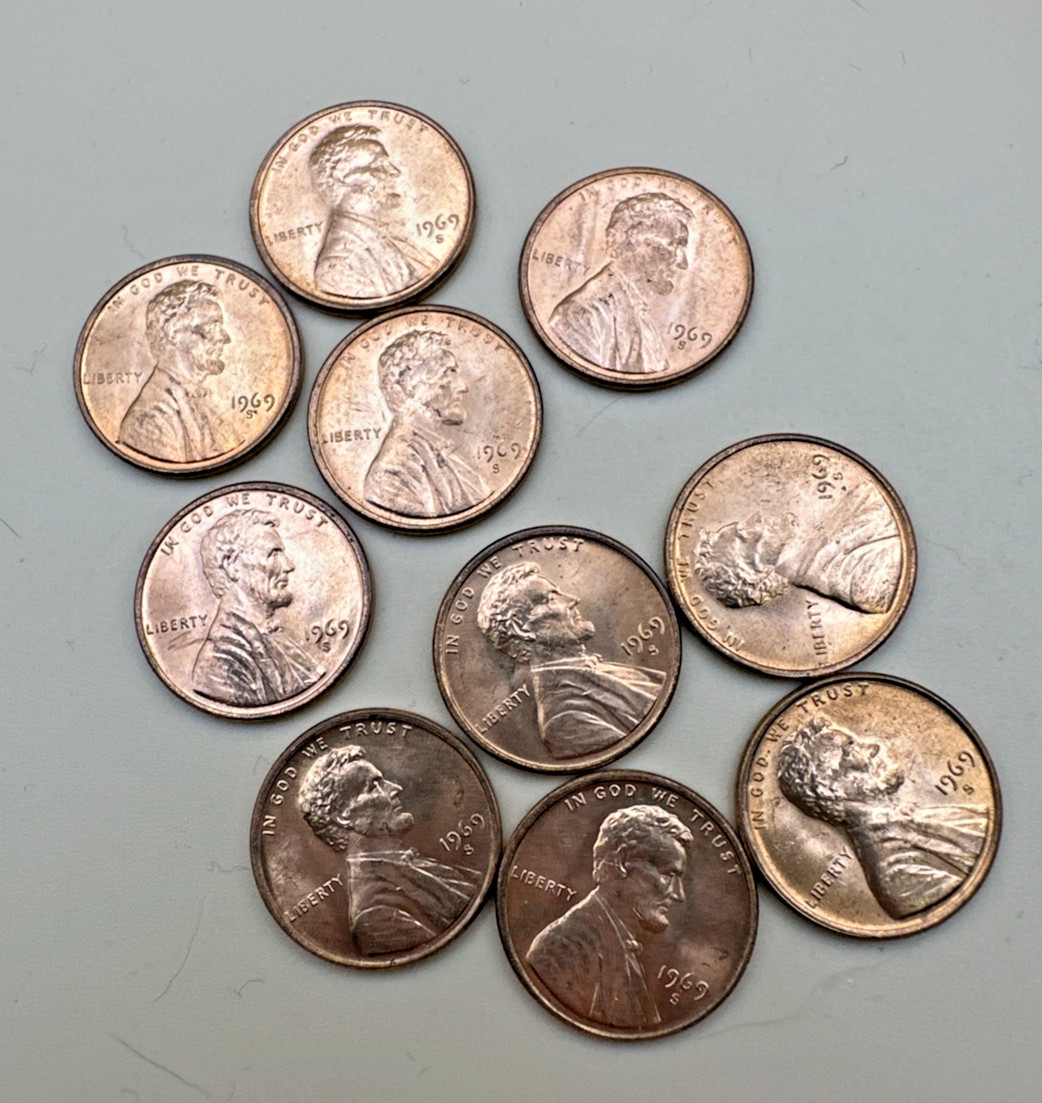 1969S Lincoln Cent - GEM BU - A great coin - Buying 1 coin 95% Copper