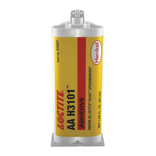 Loctite Adhesive, H3101 Series, Clear, 2 oz, Tube, 1:01 Mix Ratio, Not Rated