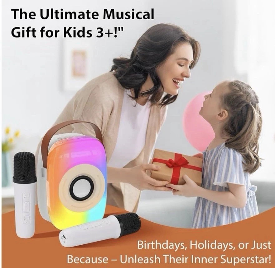 childrens Mini Karaoke Bluetooth Enabled,compatible With All Mobile Phones
