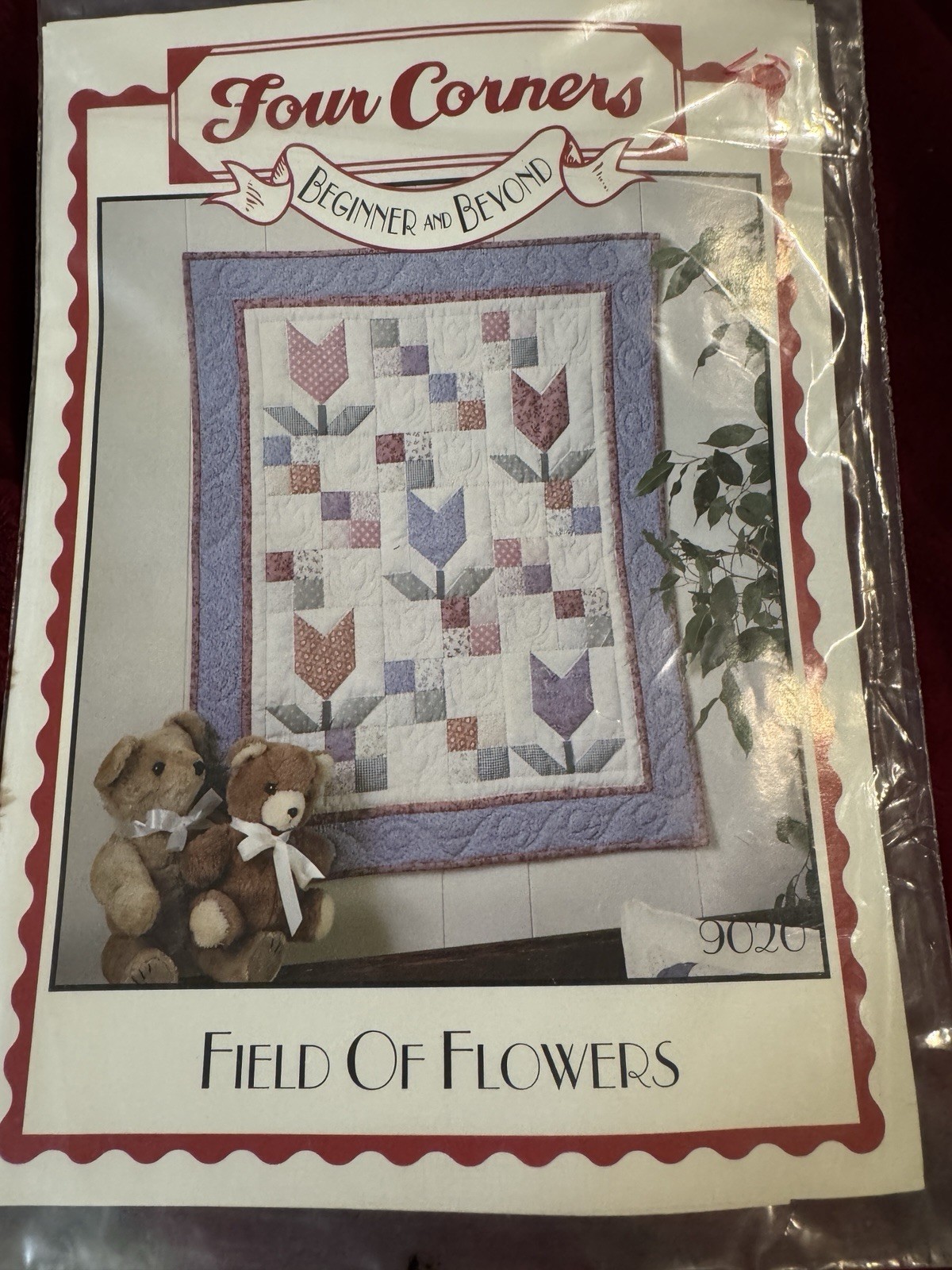 Quilt Pattern Field Of Flowers Wall hanging 25" X 31" 9020 BY Four Corners