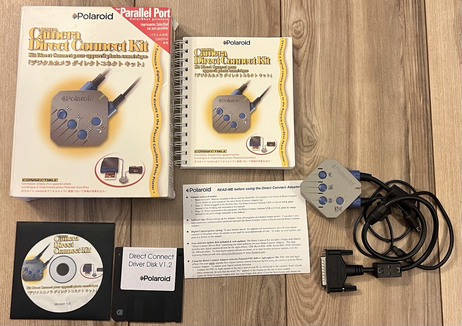 Polaroid Direct Connect Kit ColorShot Parallel Port Digital Camera w/ Box