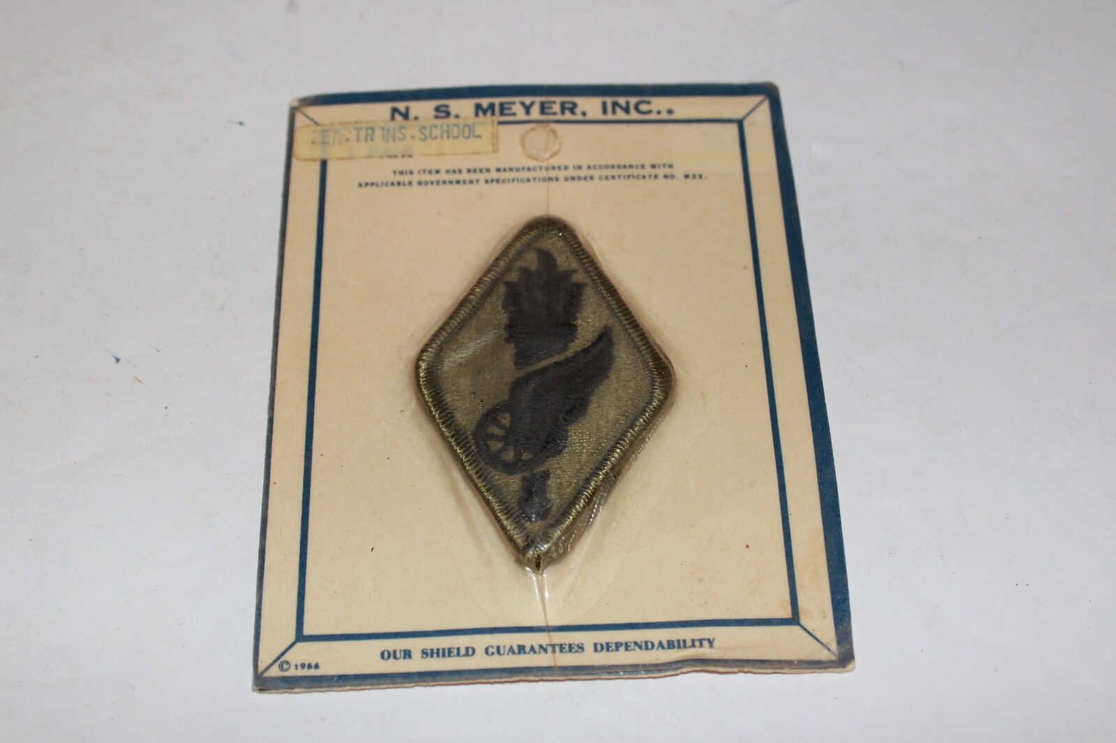 US Army Transportation Corps School subdued sew on patch NOS N.S. Meyer Inc