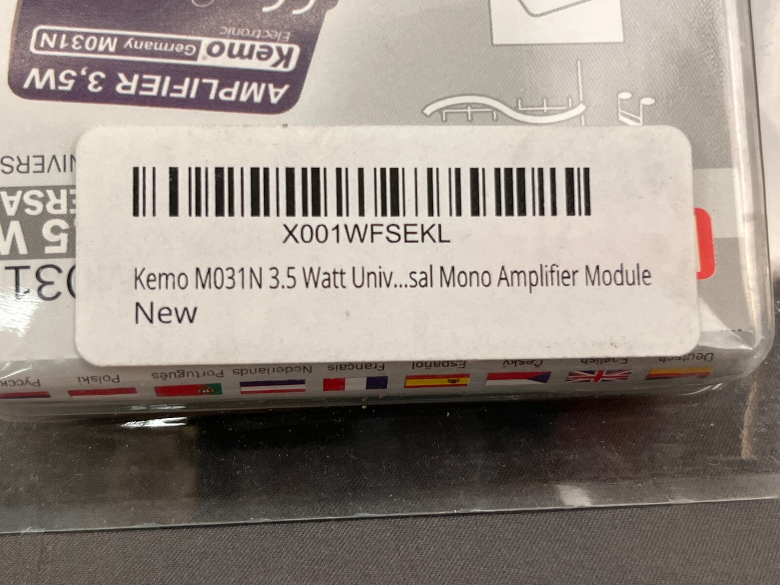New Kemo Electronic M031N Amplifier 3.5W Universal + Manual (4E)