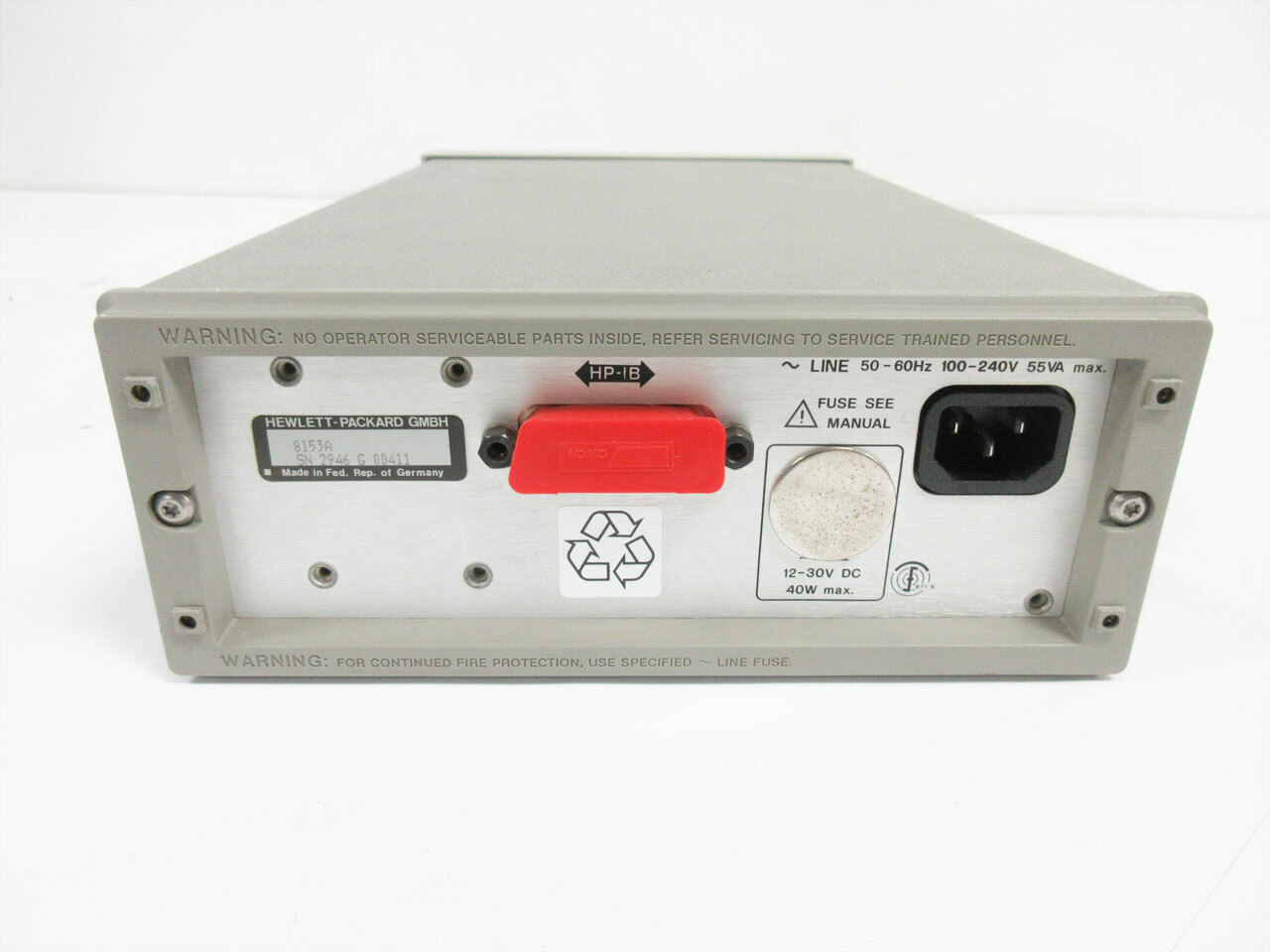 HP 8153A LIGHTWAVE MULTIMETER MAINFRAME ~ AGILENT