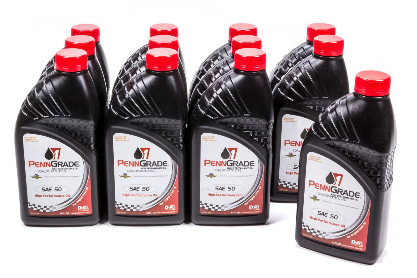 PennGrade Motor Oil 71156 50W High Zinc Conventional 1 qt Bottle Set of 12