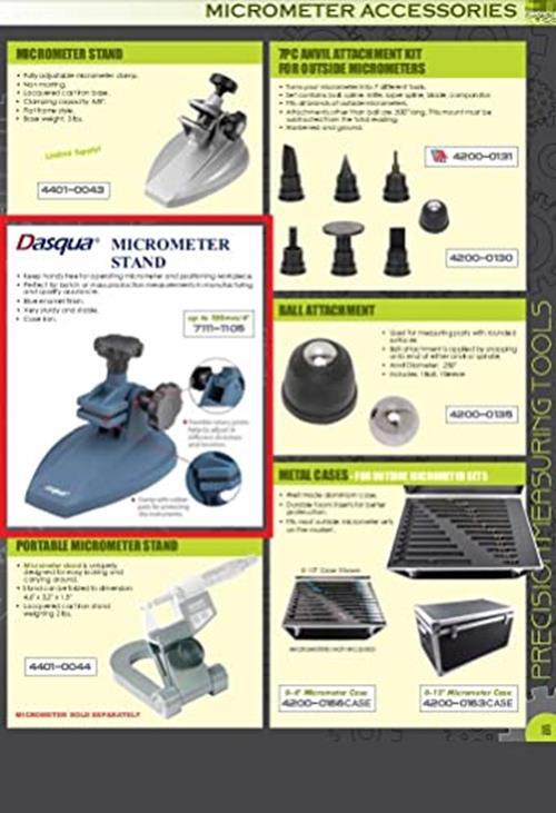 Dasqua 7111-1105 Micrometer Stand