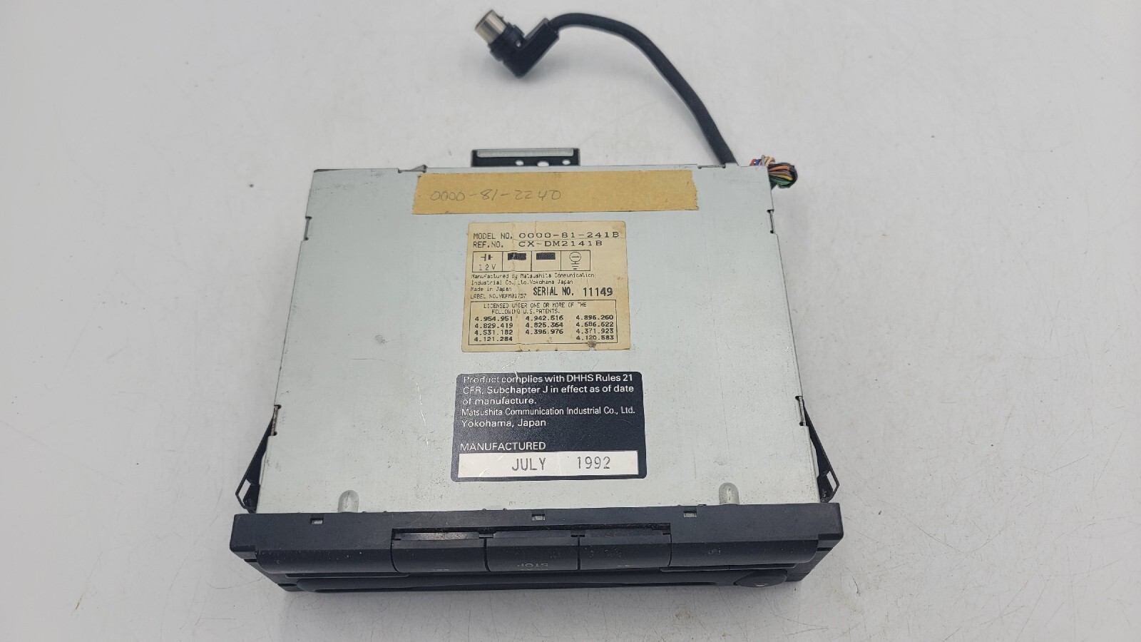 Panasonic 1C02 Compact Disk Deck 1992 CX-DM2141B A9