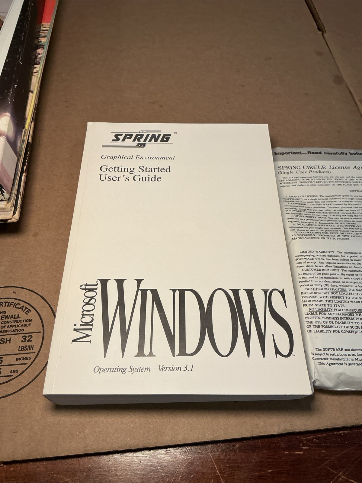 Microsoft Windows Version 3.1 1992 Spring Release 3.5” Disks