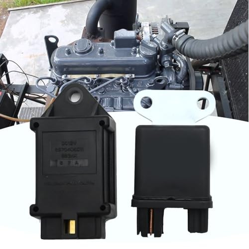 Glow Plug Relay & Controller Kit, Replacement for Kubota D902 D905 D1005 V1305
