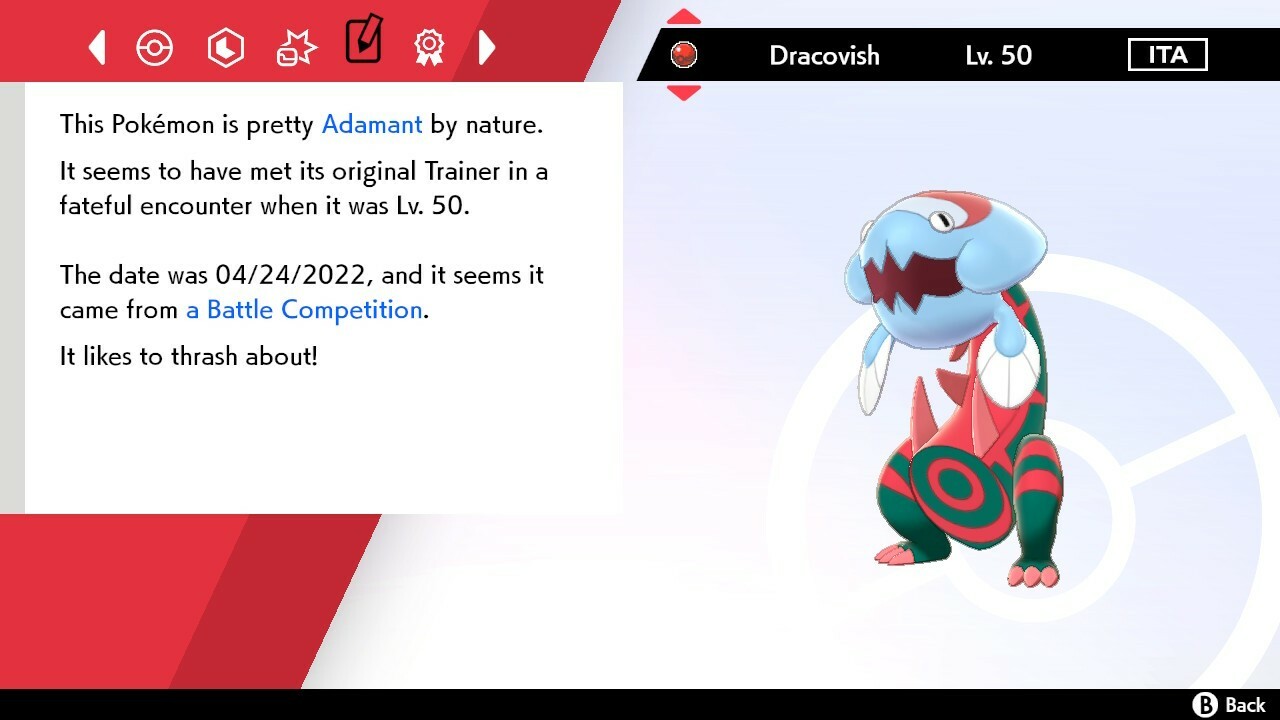 Dracovish Champion Event For Pokemon Sword & Shield