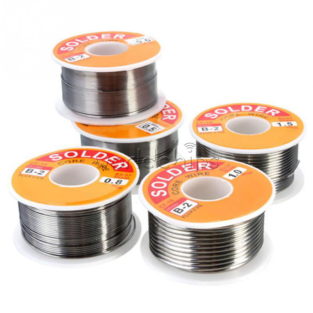 100g 0.5MM 0.6MM 0.8MM 1.0MM 1.2MM 1.5MM Melt Rosin Core Solder Soldering Wire