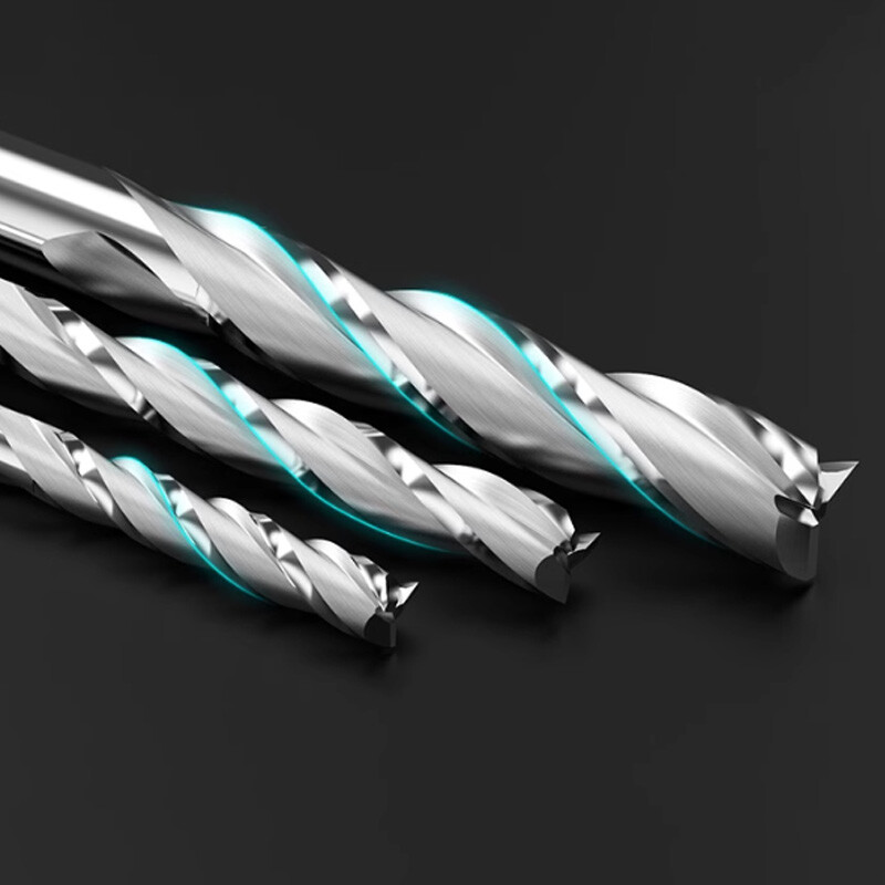Quality 3-Flutes Spiral End Mill Solid Carbide Milling Cutter CNC Engraving Bits