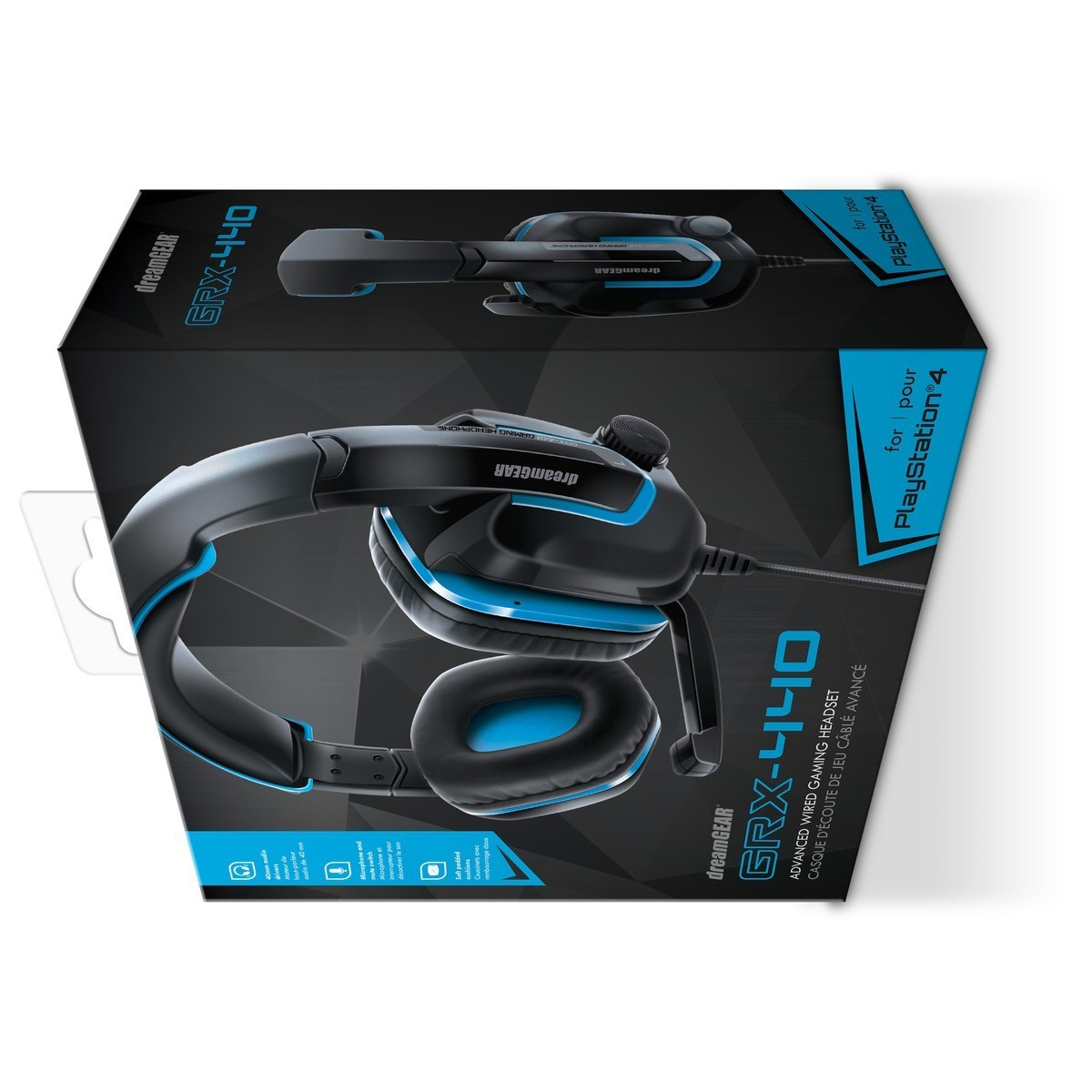 dreamGEAR GRX-440 Wired Headset Multi Platform PS4 Xbox Switch
