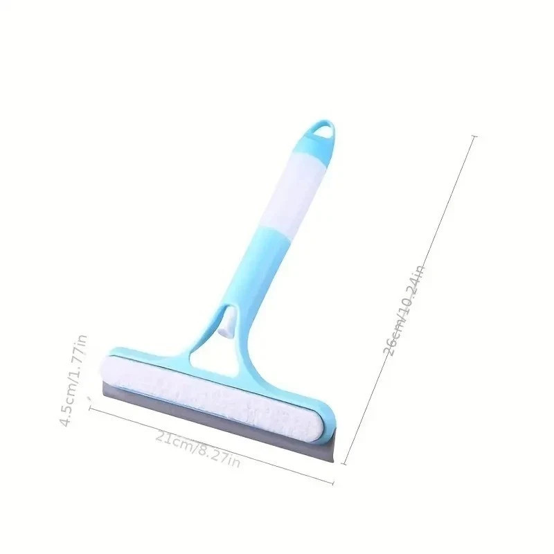 3 in 1 Window Cleaning Squeegee Multi Function Glass Mirror Wiper with Spray.