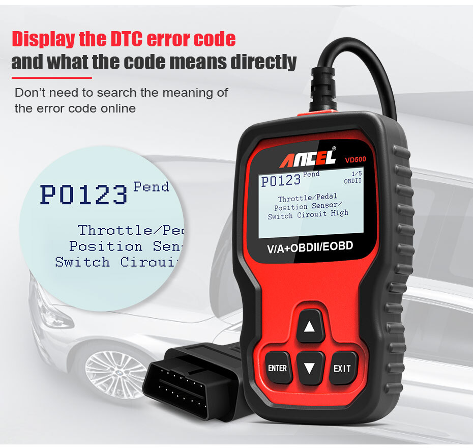 Automotive Code Reader OBD2 Scanner Fit For VW Audi Skoda Seat Full System Check