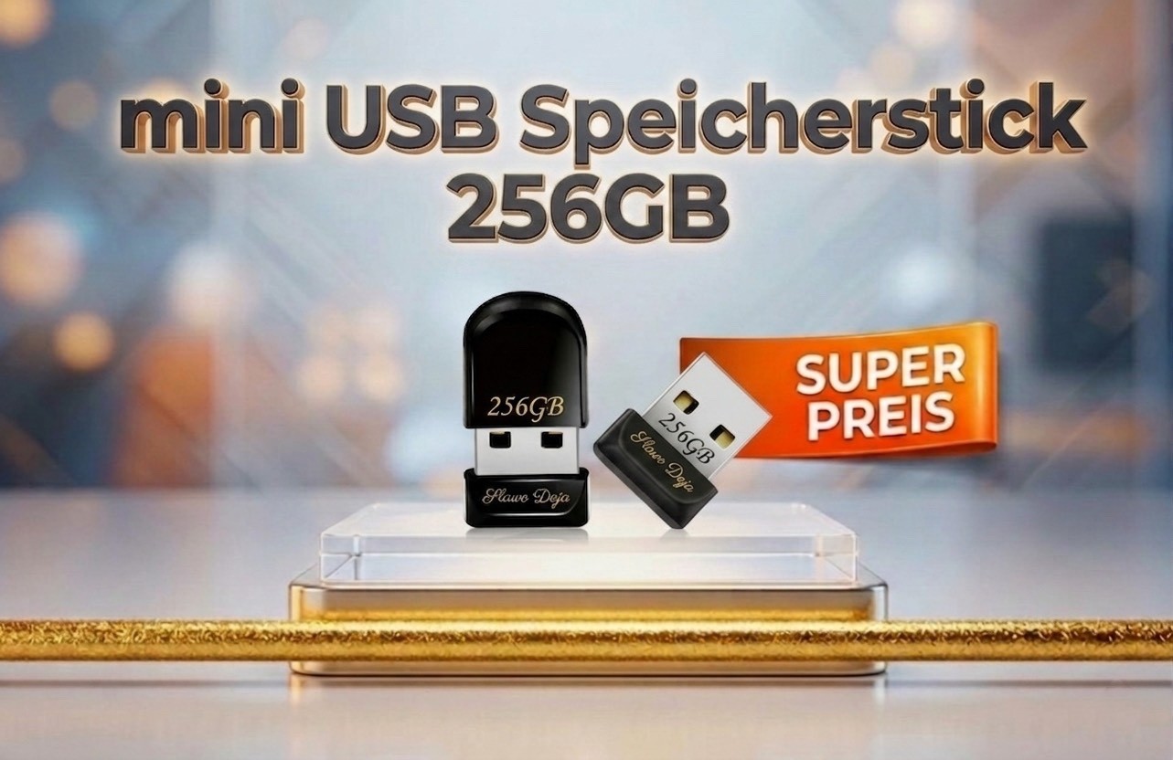 USB Flash Drive Mini 256GB, Black - GREAT PRICE ⭐️