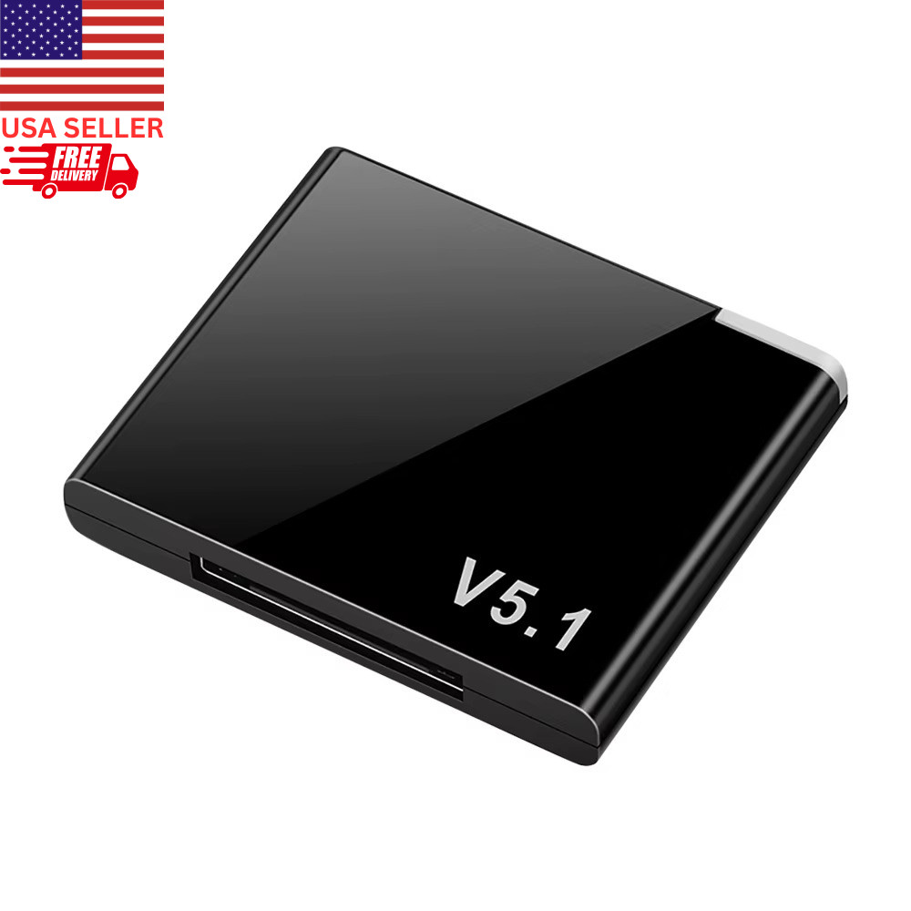 Bluetooth 5.1 Music Audio Adapter Receiver 30 Pin Dock Speaker for iPhone iPod