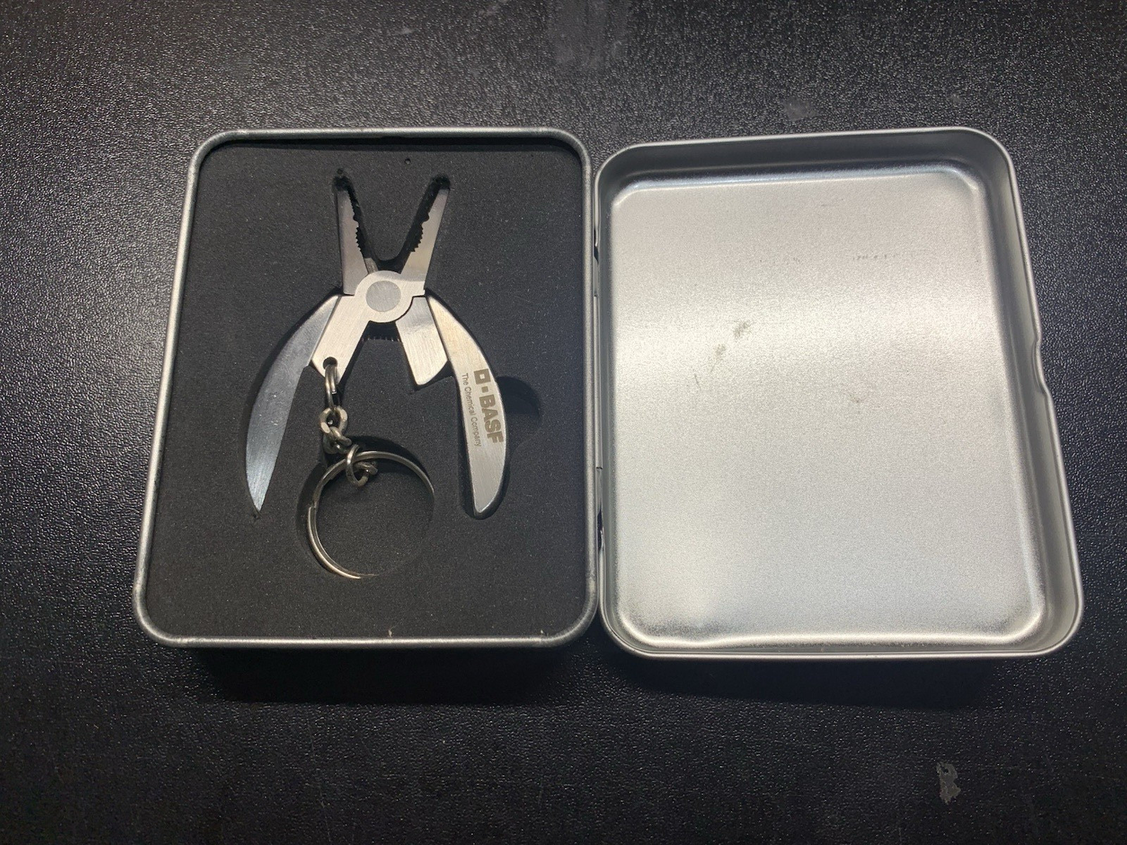 BASF PROMO Portable Multi-Tool Pliers Combo Keychain -Stainless Steel