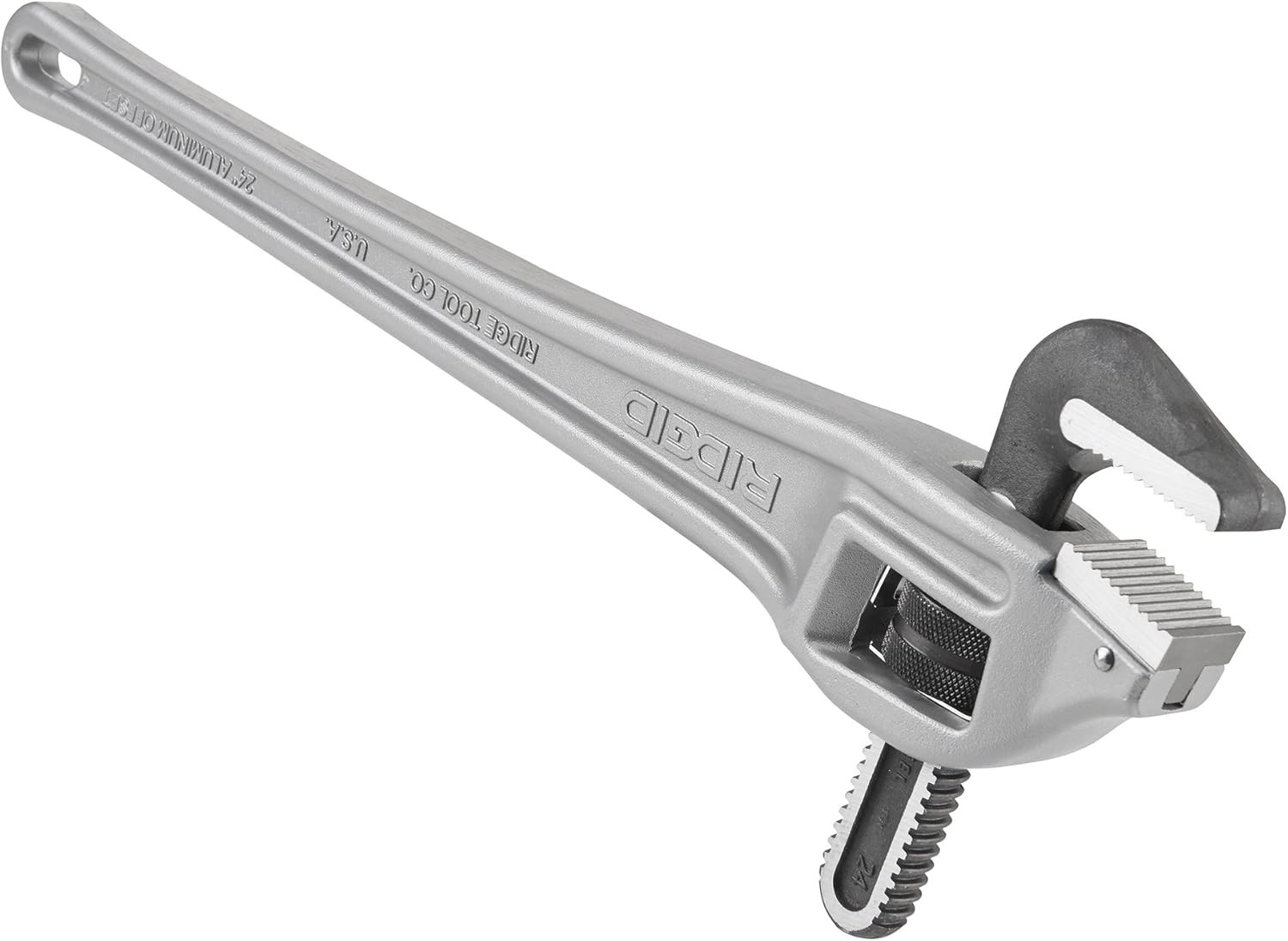 Heavy-Duty 24" & 18" Aluminum Offset Pipe Wrenches - Plumbing Tools Set