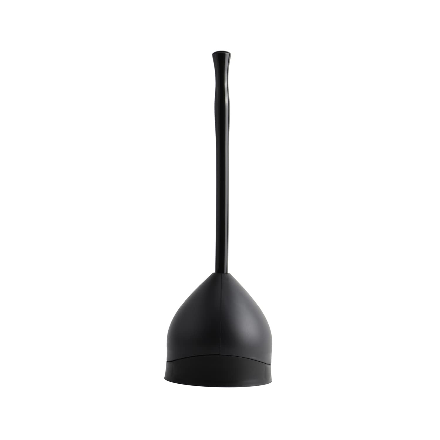 Casabella Toilet Plunger and Hideaway Caddy Combo for (Pack of 1), Black