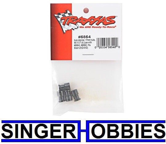 Traxxas 5854 Hub retainer, 17mm hubs, M4 X 0.7 (4) NEW IN PACKAGE TRA5854 TRA1