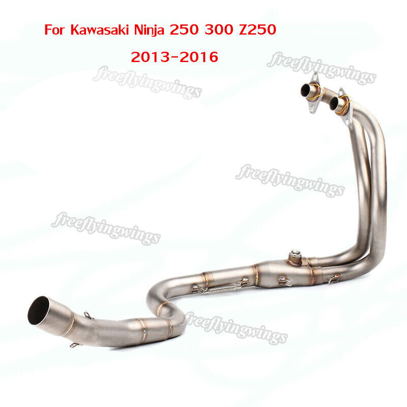 For Kawasaki Ninja 300 250 Z250 Exhaust Header Pipe Slip-on 51mm Front Link Pipe