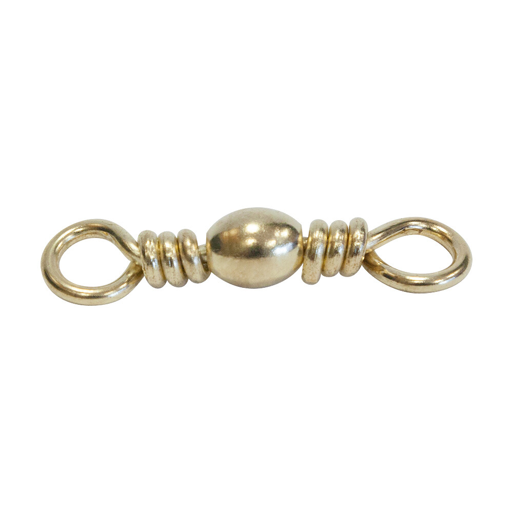 Brass Barrel Swivels, Size 2/0