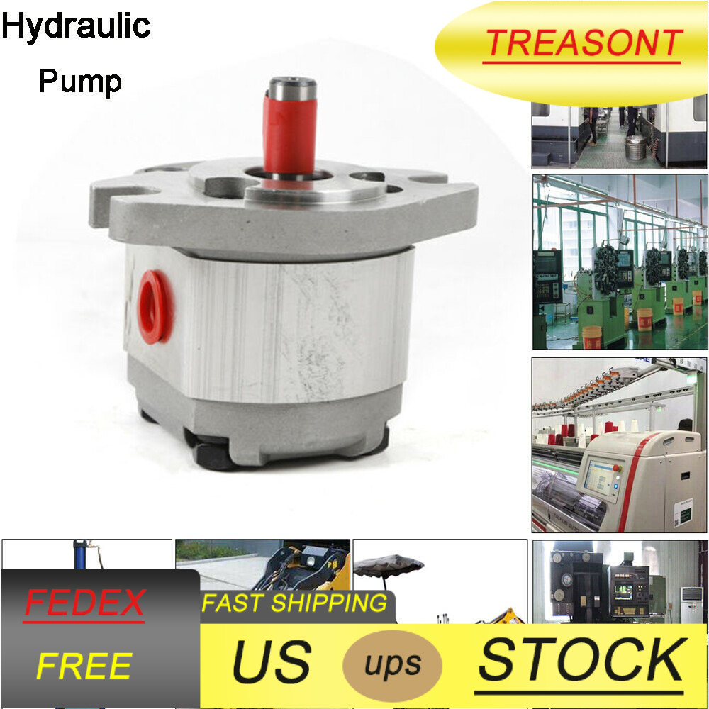 Mini Hydraulic Gear Pump High Pressure Gear Pumps 0.8ml/r Aluminum Alloy 21MPa