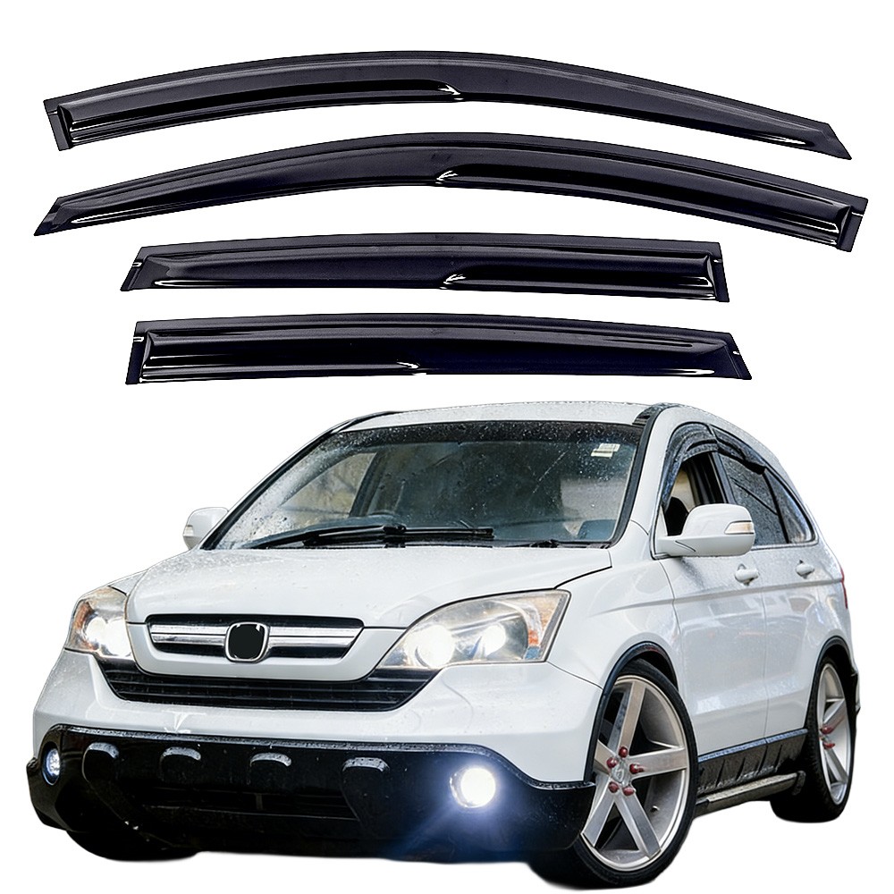 Fit 2007-2011 HONDA CRV CR-V Mugen Style Window Visor Rain Guard Vent Deflector