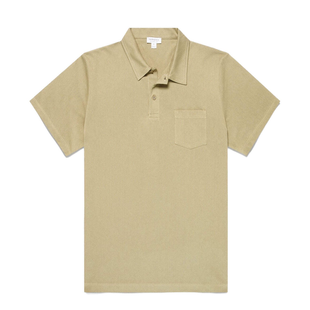 Sunspel SS Riviera Polo Shirt Pistachio
