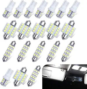 20 PCS LED Lights Kit, High Brightness Reading Lights, T10 Licens Size: 20 PCS