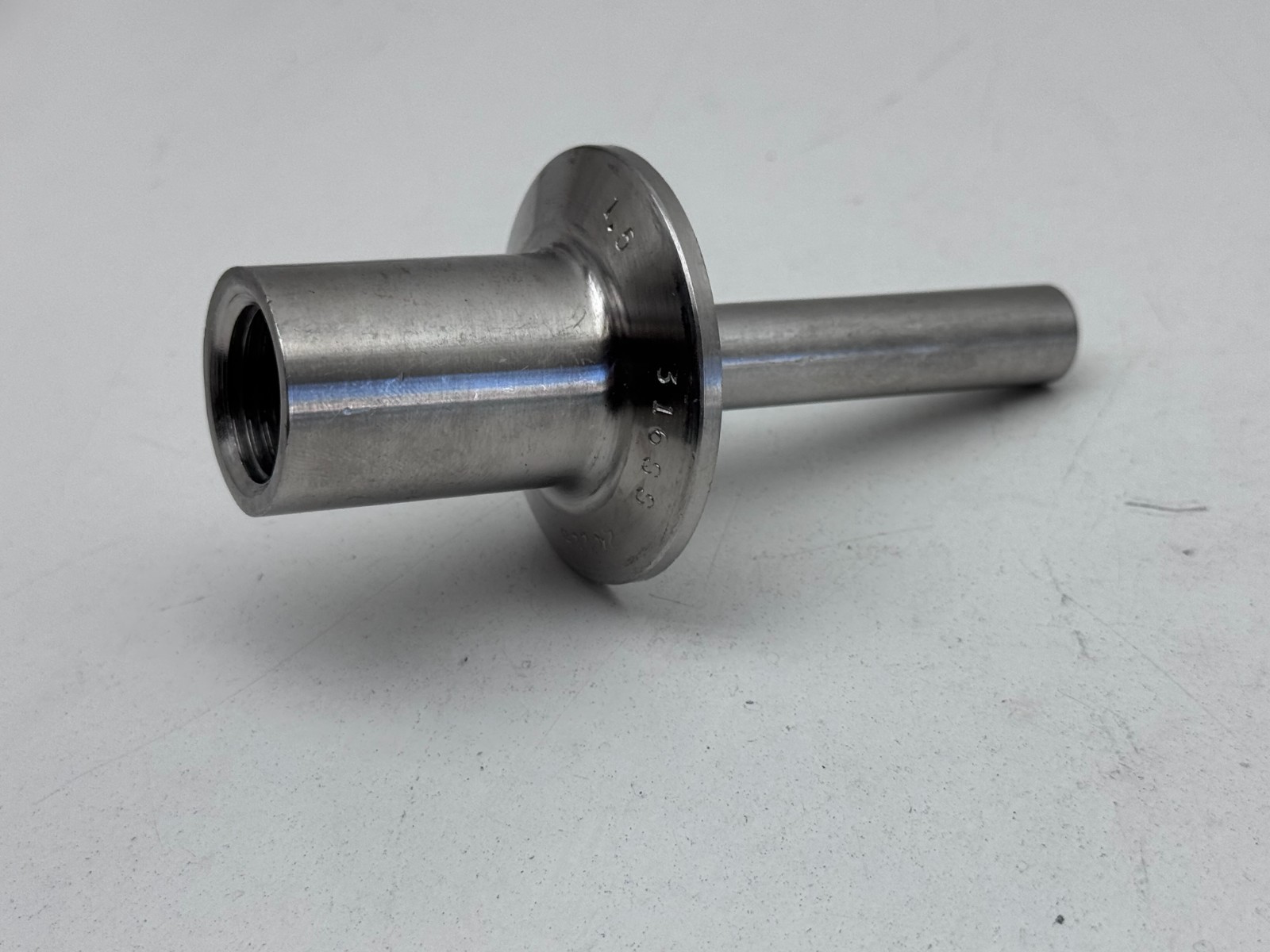 Sanitary Thermometer Well 1-1/2" Tri Clamp, 1/2" NPT Thread 316 SS, 2-1/2" Deep