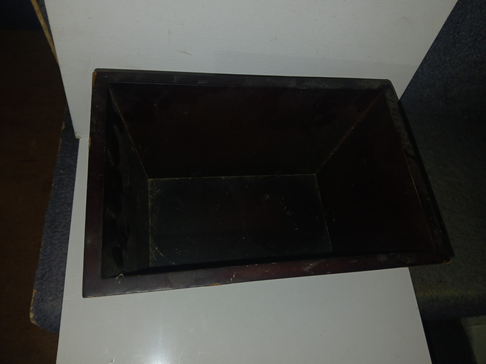 1970s Modern Walnut Wood Planter Box