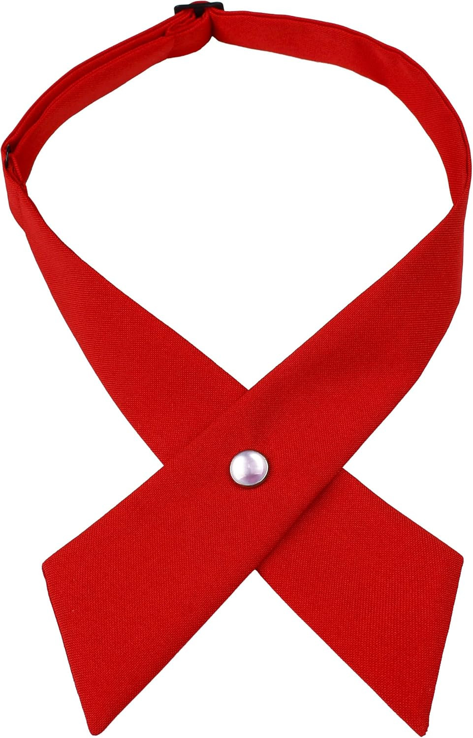 Solid Color Criss-Cross Tie, Girls' School Uniform Cross Adjustable Bowtie