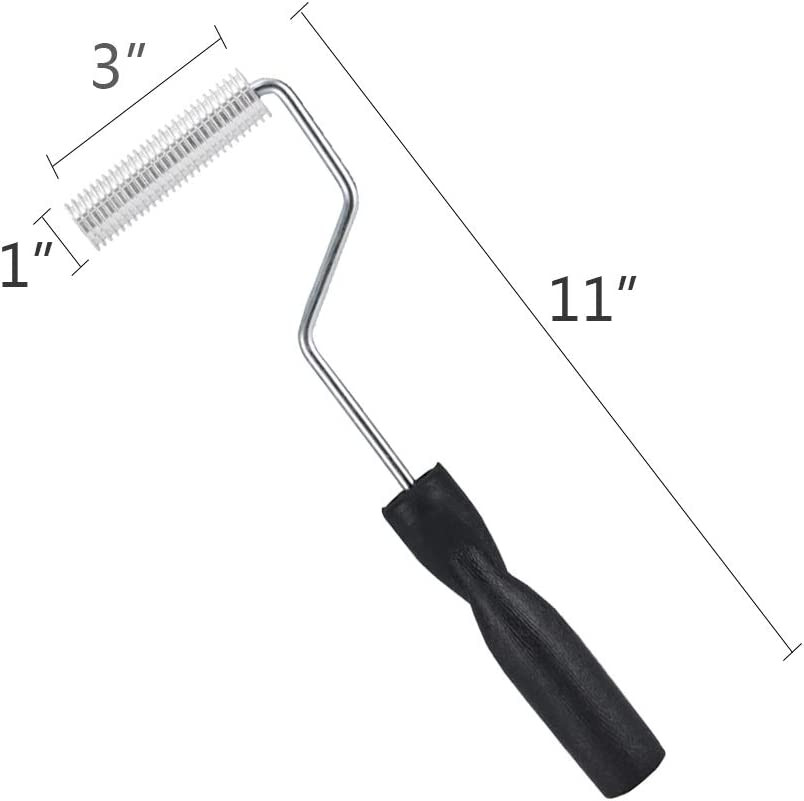 Fiberglass Roller Tools Kit, 3Pcs Fiberglass Resin Laminating Bubble R