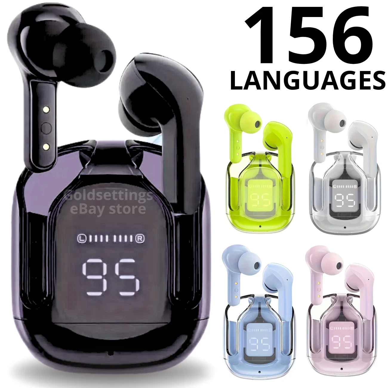 AI Language Translator Device Real-time Smart Earbuds 150+ Languages For iPhone