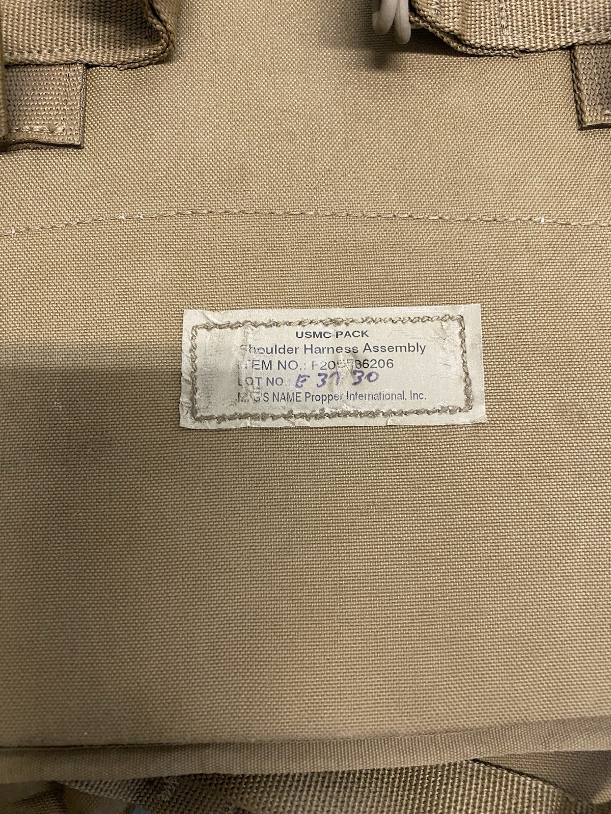 USMC FILBE Rucksack Set Complete Without Frame #1
