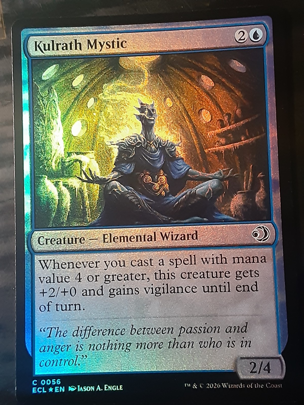 Kulrath Mystic FOIL , Lorwyn Eclipsed , Near M ,MTG , FREE SHIPPING