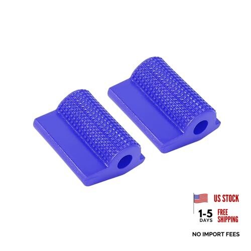2pcs Universal Blue Gear Shift Shifter Case Boot Protector Cover Rubber Pad