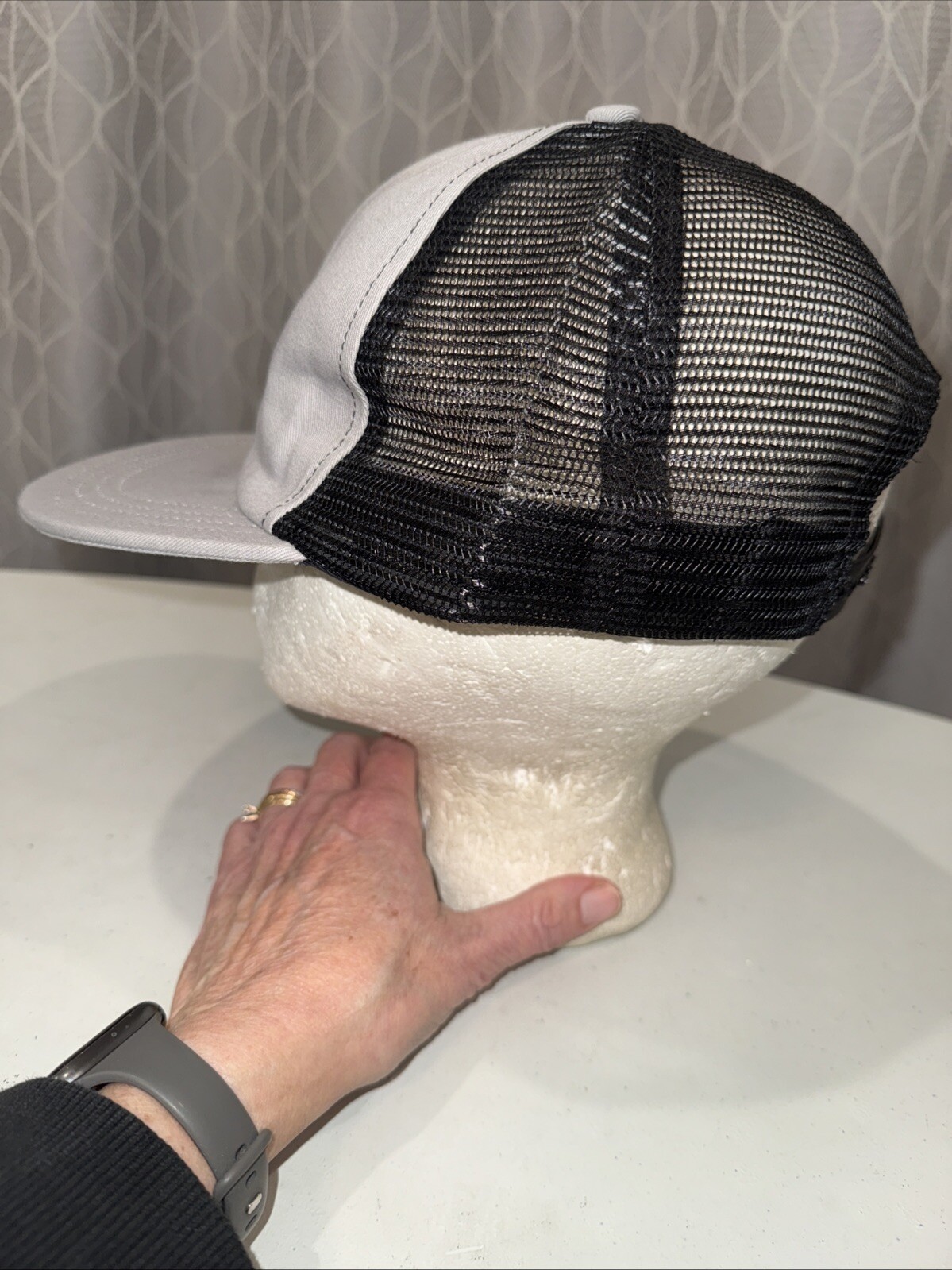 IUPAT-DC 53 on Front Gray Black Trucker Hat Cap Snapback Unionwear EUC