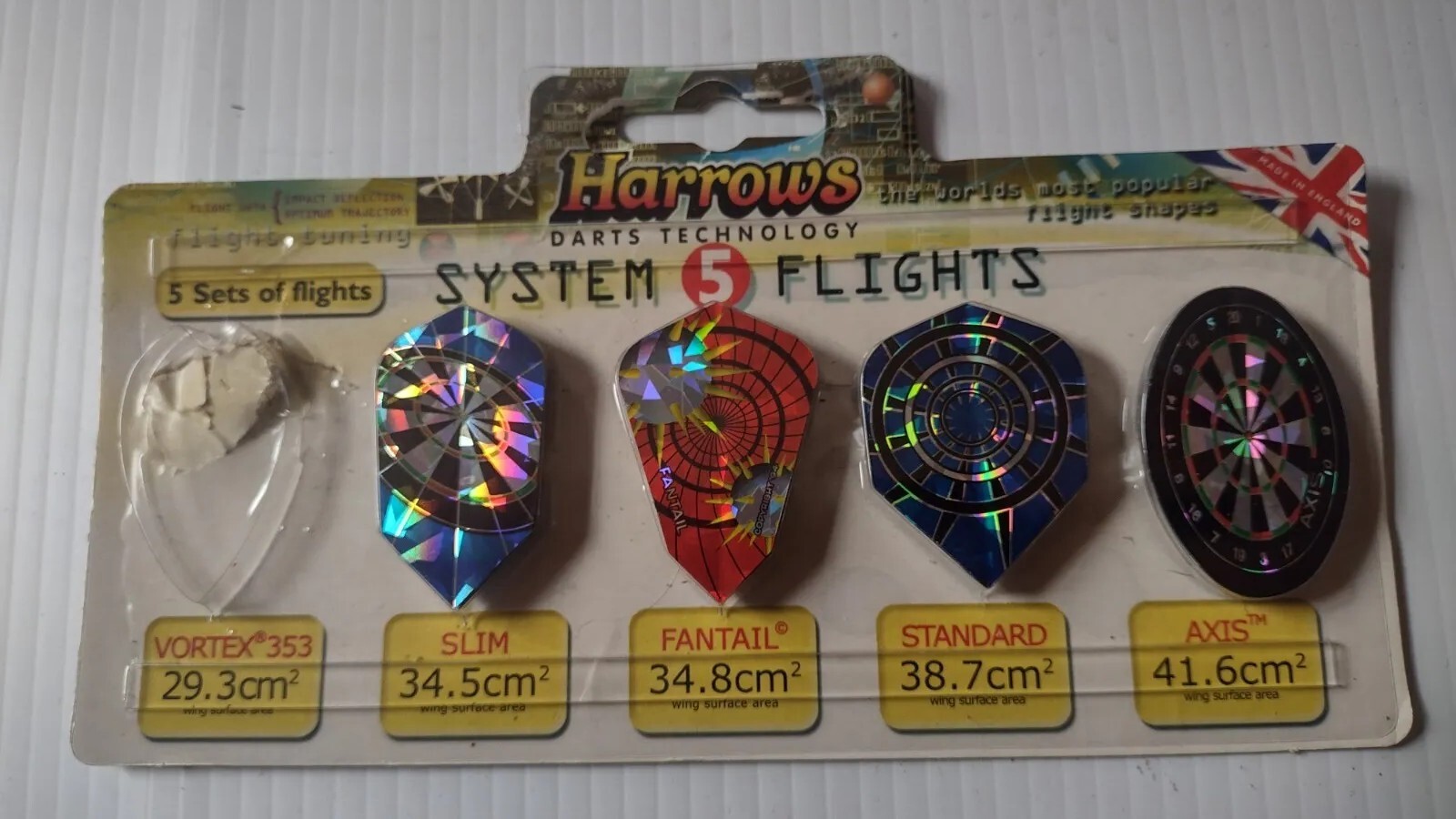 Harrows Darts - system 4 flights MM New With Defects