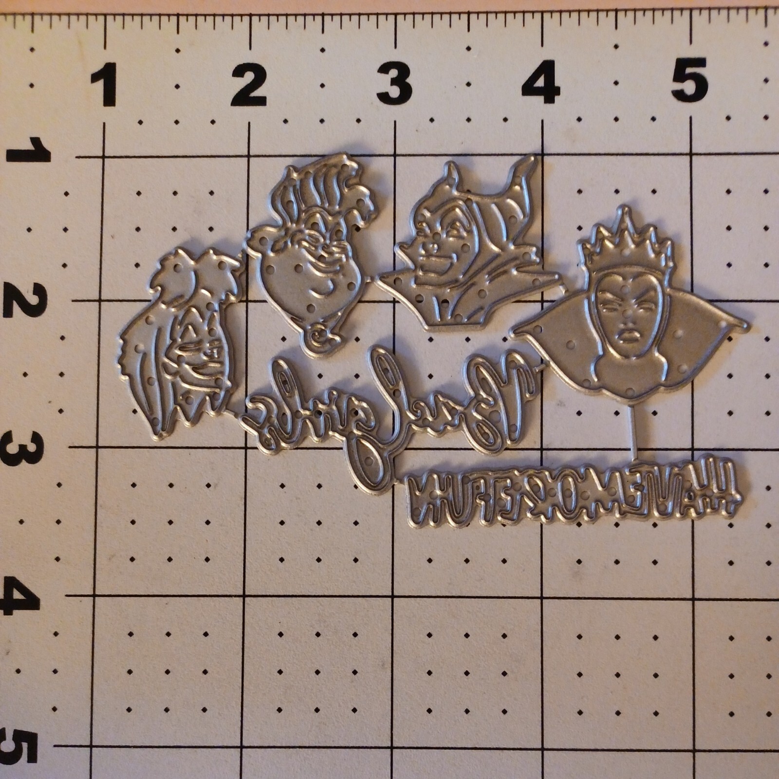 Universal Thin Metal Die Cut Tool Disney Villian Ursula Cruella Maleficent Evil
