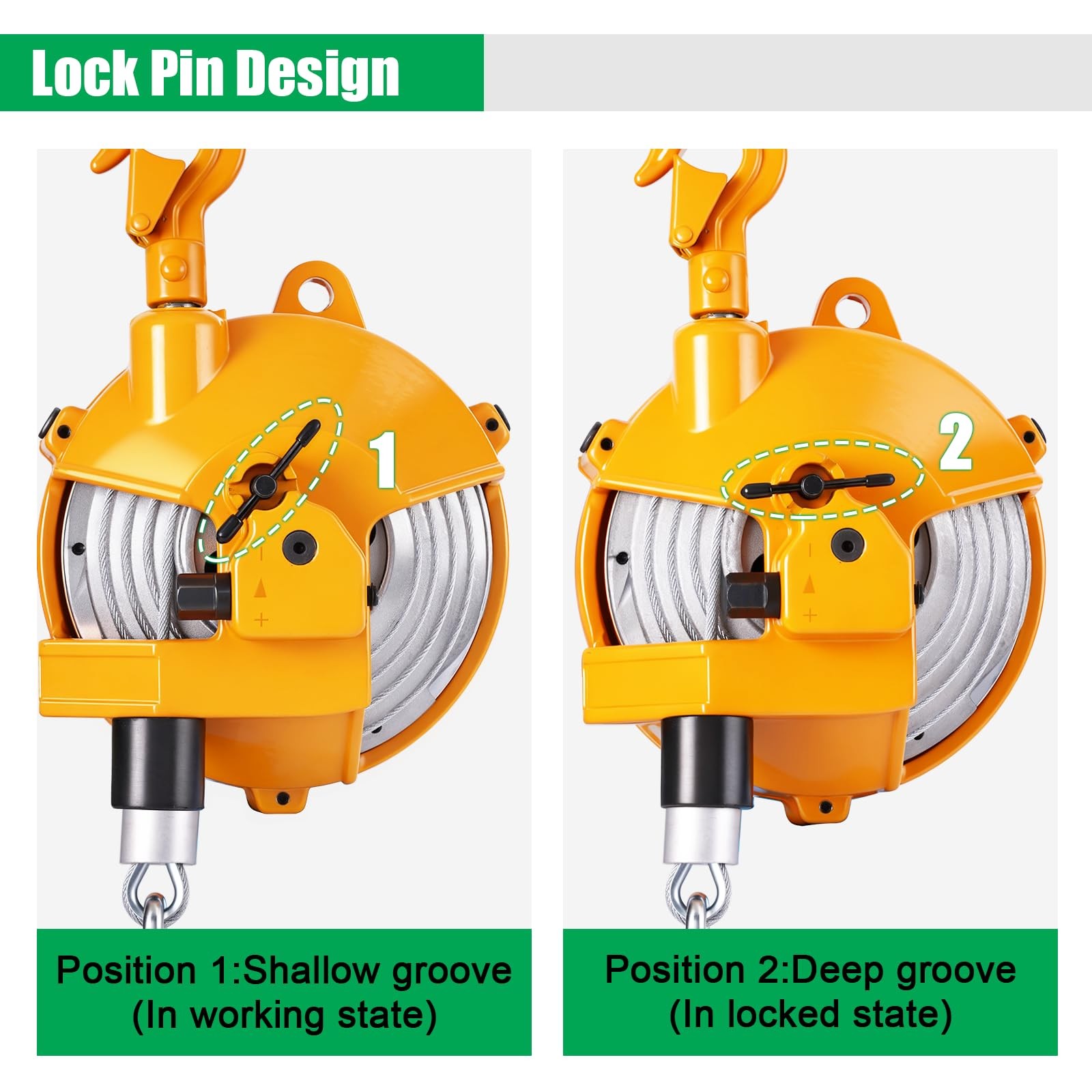 Retractable Spring Balancer 5~9kg(11~20lbs) Hanging Tool Spring Balancer Bala...
